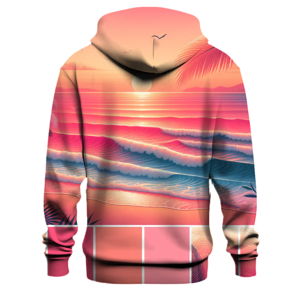 Radiant Coral Shores Hoodie