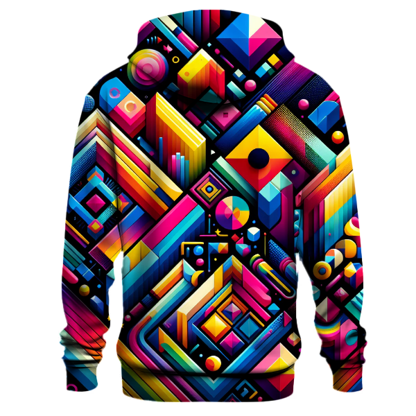 Dynamic Geometric Explosion Hoodie