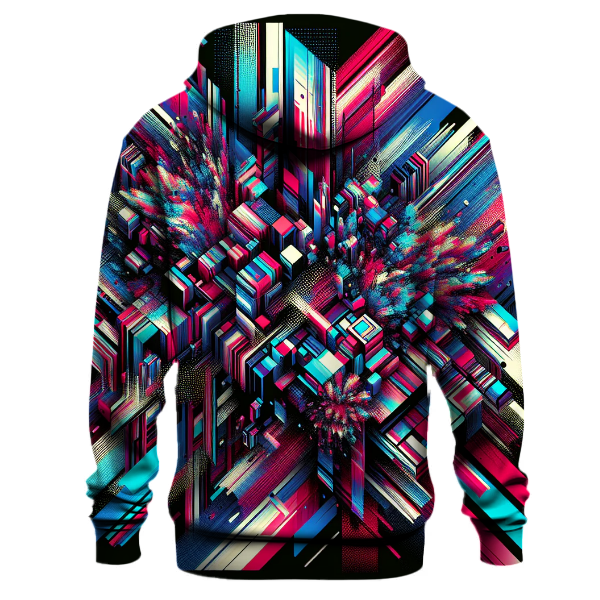 Glitch Art Express Hoodie