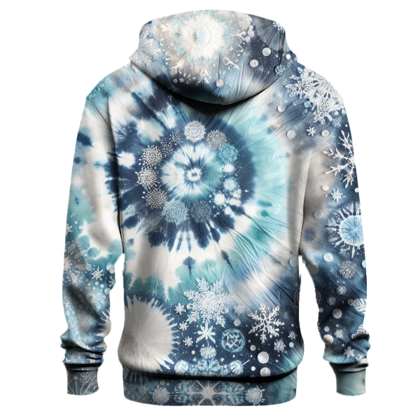 Frosty Winter Wonderland Tie-Dye Hoodie