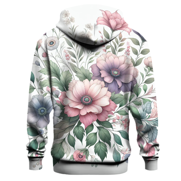 Peaceful Floral Symphony Hoodie