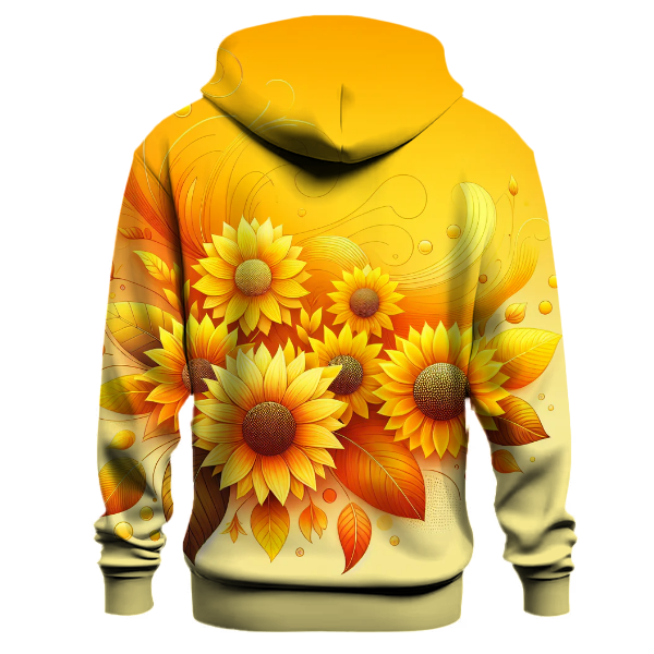 Bright Sunflower Burst Hoodie