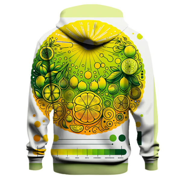 Lemon Lime Splash Gradient Hoodie