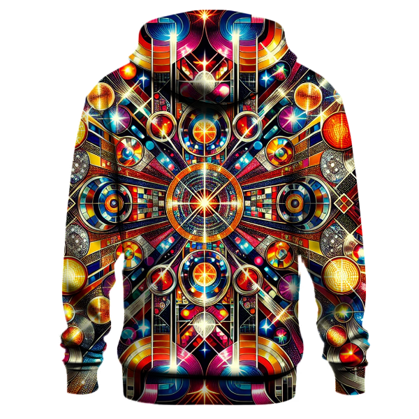 Disco Inferno Pattern Hoodie