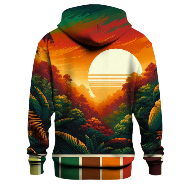 Jungle Sunset Safari Hoodie