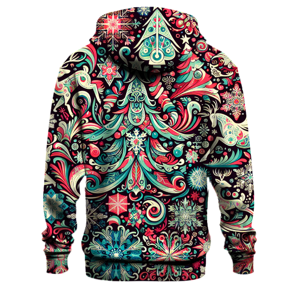 Retro Christmas Sweater Party Hoodie
