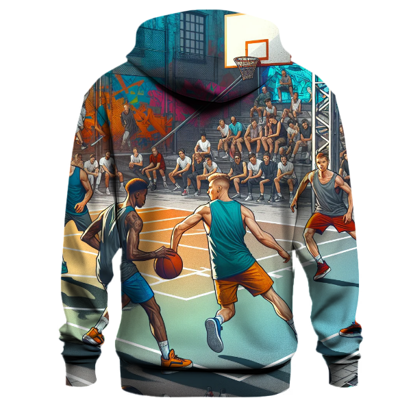 Street Basketball Scene Hoodie