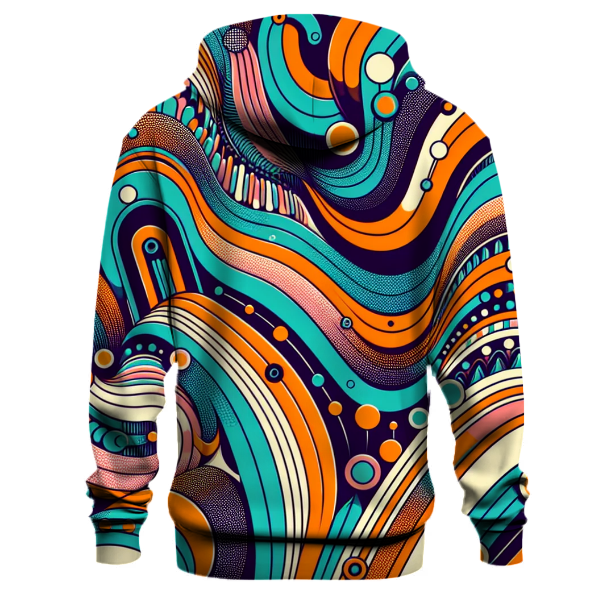 Groovy Sound Waves Hoodie
