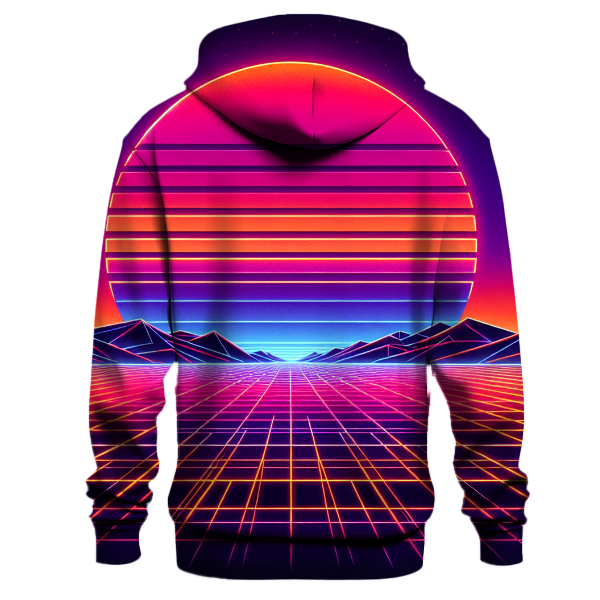 Techno Sunset Horizon Hoodie