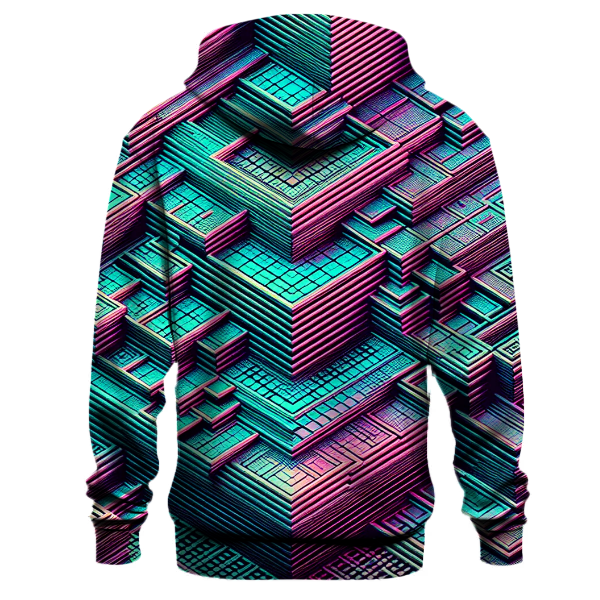 Neon Dream Grids Hoodie