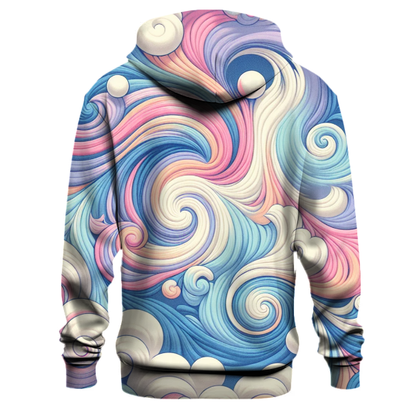 Retro Pastel Tie-Dye Design Hoodie