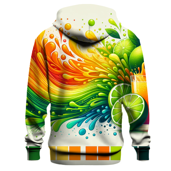 Neon Citrus Splash Hoodie