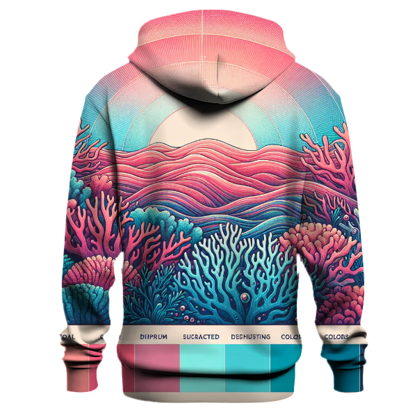 Cosmic Coral Wave Hoodie