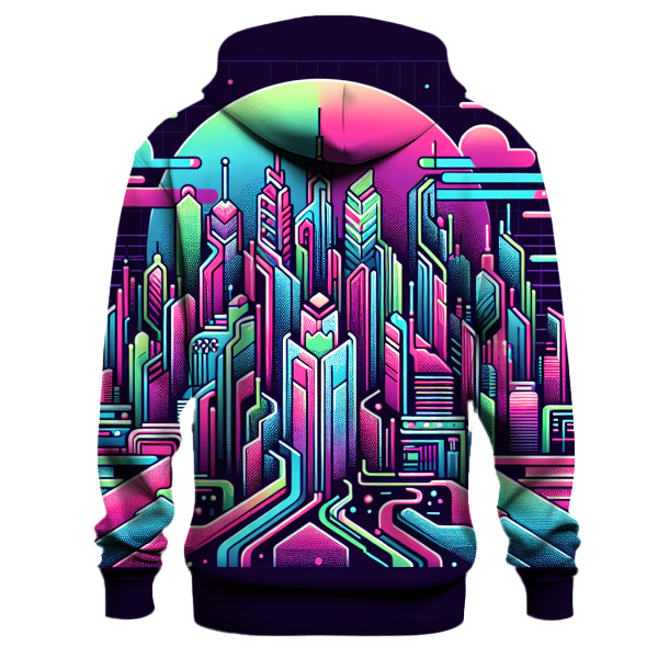Cyber City Skyline Hoodie