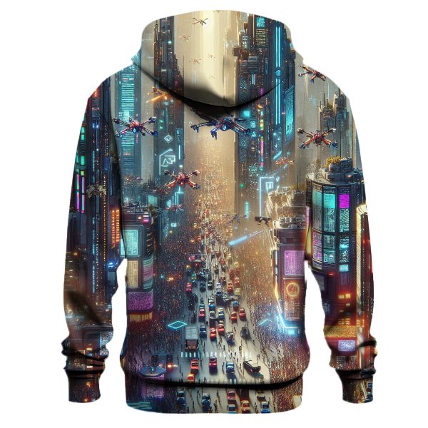 Cyberpunk Neon Dreams Hoodie