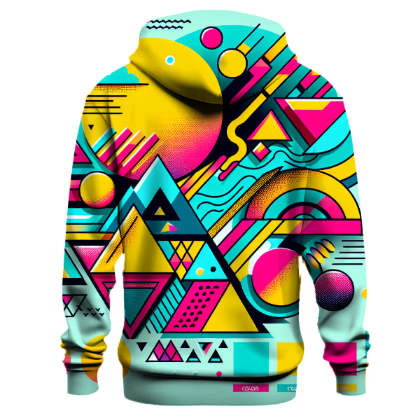 Colorful Geometric Fusion Hoodie