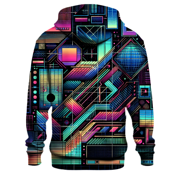 Digital Grid Remix Hoodie