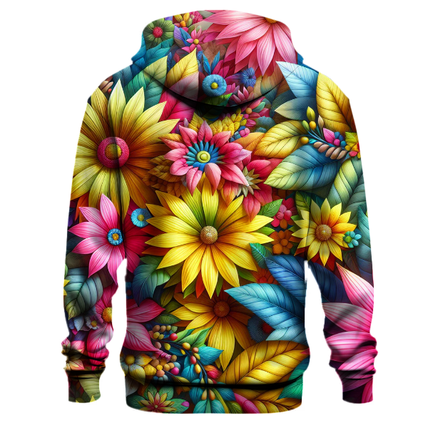 Floral Hues of Summer Hoodie