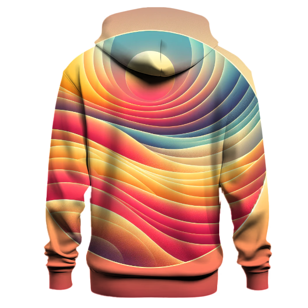 Sandy Beach Sunset Gradient Hoodie