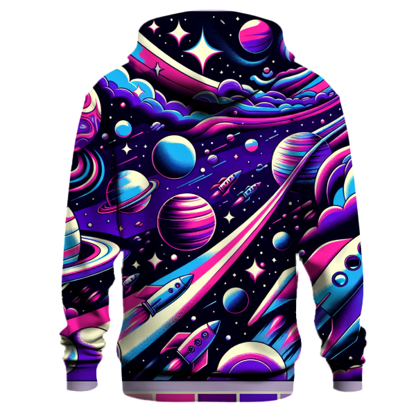 Retro Futuristic Skies Hoodie