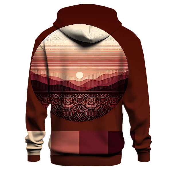 Maroon Horizon Line Hoodie