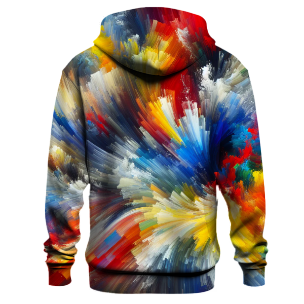 Vivid Color Splash Hoodie