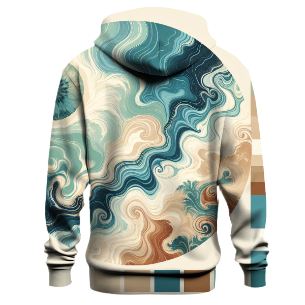 Tidal Pools Tie-dye Design Hoodie