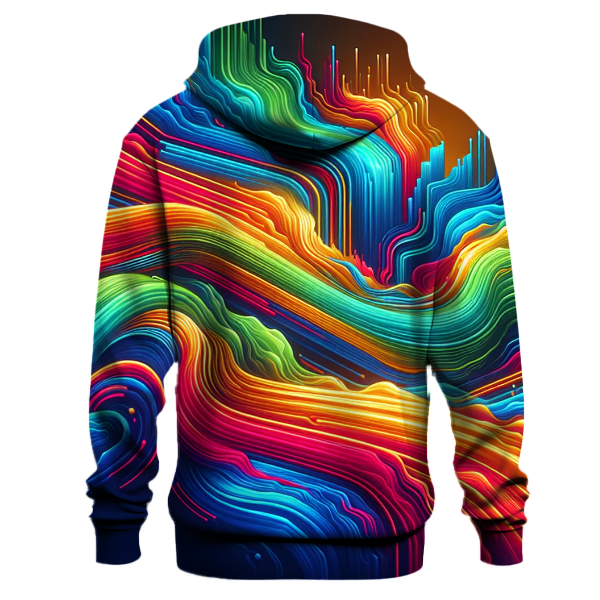 Neon Stripes Hoodie