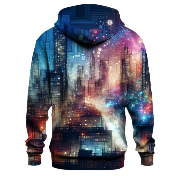Neon Cityscape Hoodie