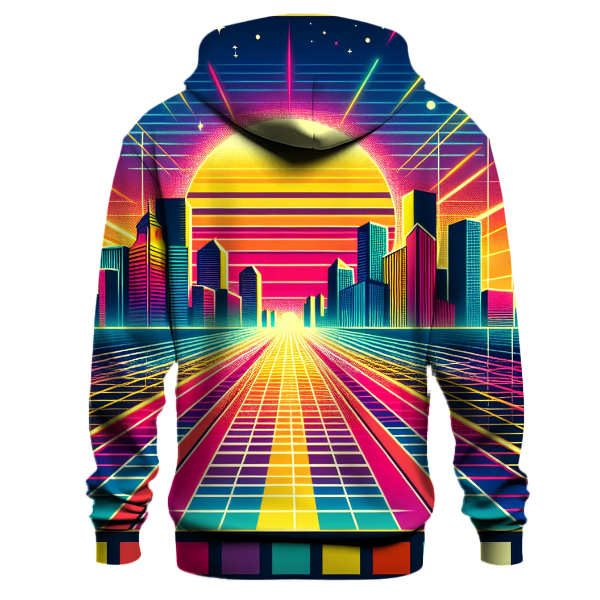 Neon Retro Wave Hoodie