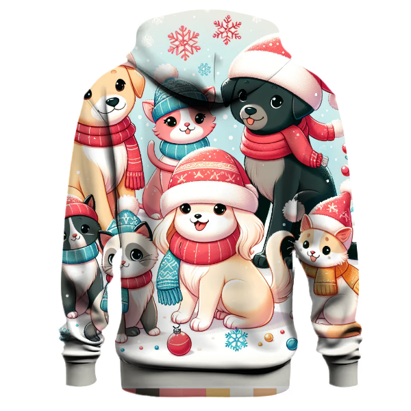 Holiday Paws and Claws Hoodie