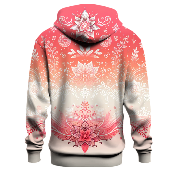 Coral Blossom Fade Hoodie
