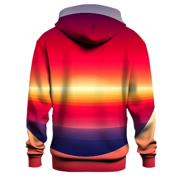 Crimson Dawn Horizon Hoodie