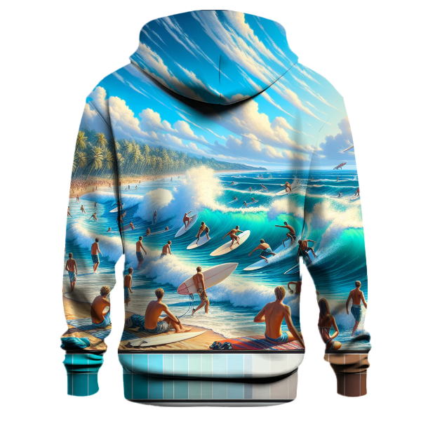 Surfing Coastal Vibes Hoodie