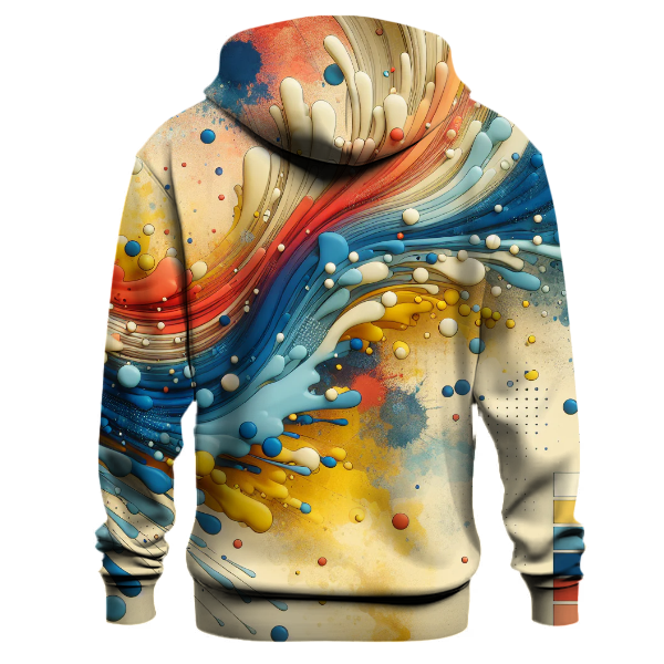 Retro Artistic Splatter Hoodie