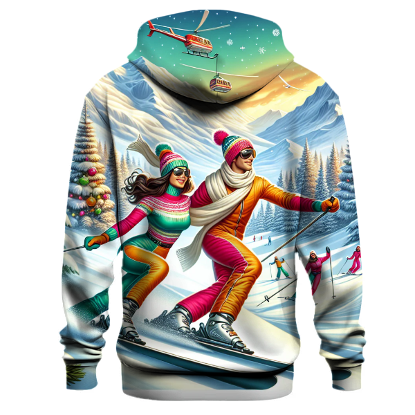 Merry Christmas Ski Adventure Hoodie