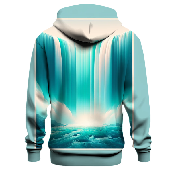 Turquoise Cascade Hoodie