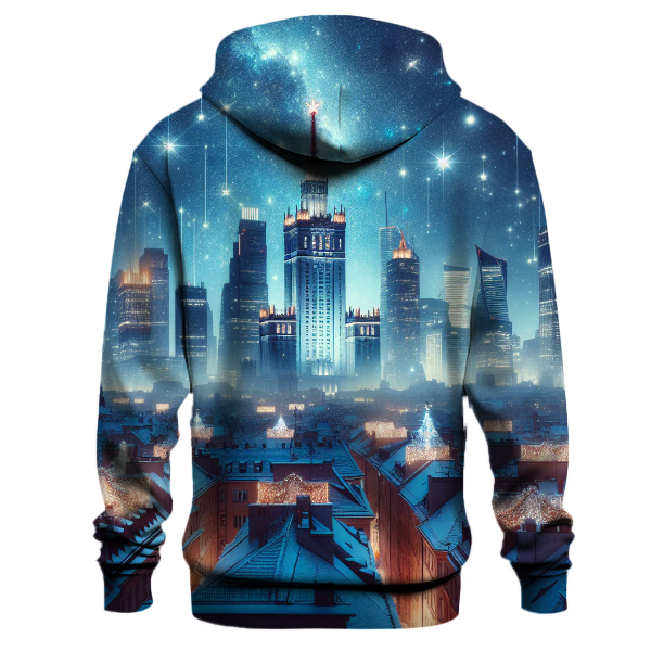 Holiday Lights Cityscape Hoodie