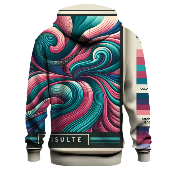 Artistic Swirl Design Hoodie