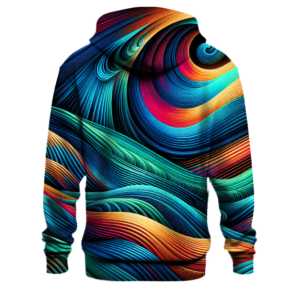 Electric Wave Fusion Hoodie