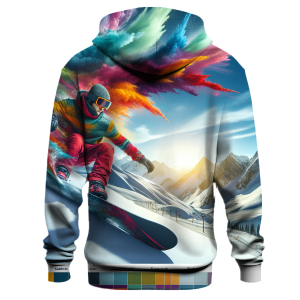Snowboarding Downhill Rush Hoodie
