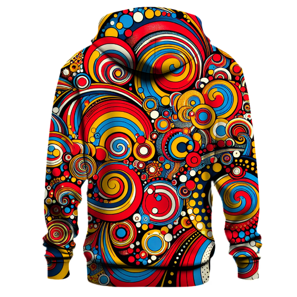 Playful Spirals and Dots Hoodie