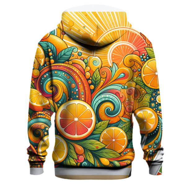 Sunny Citrus Tie-Dye Hoodie