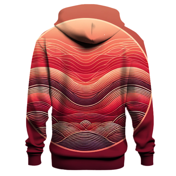 Crimson Horizon Gradient Hoodie