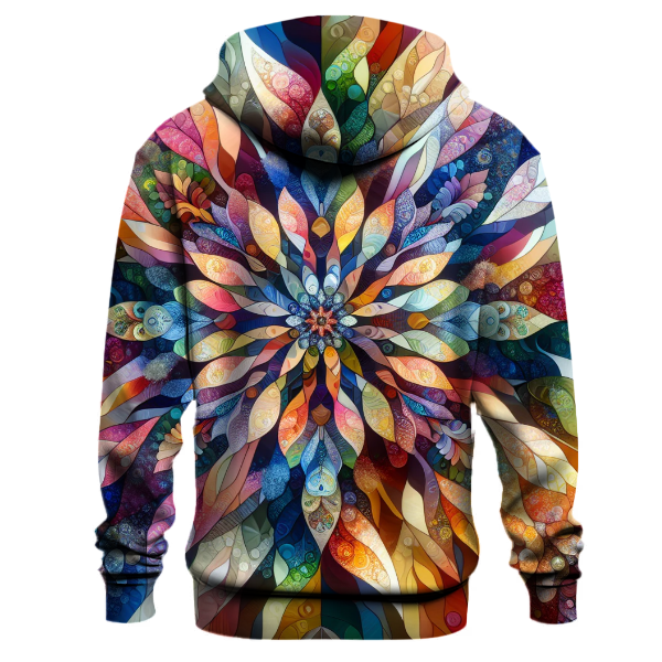 Floral Abstract Kaleidoscope Hoodie