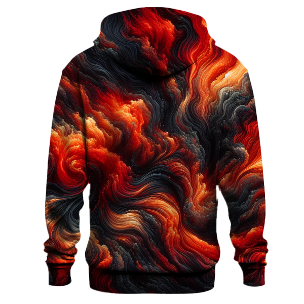 Fiery Lava Flow Tie-Dye Hoodie