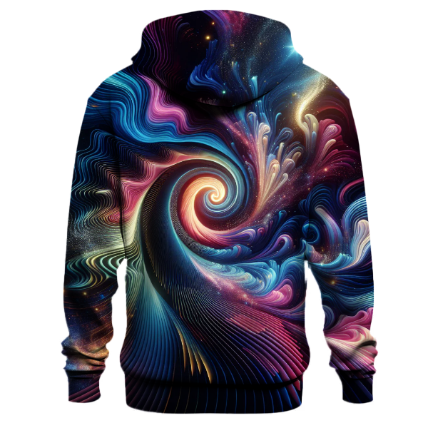 Cosmic Retro Waves Design Hoodie