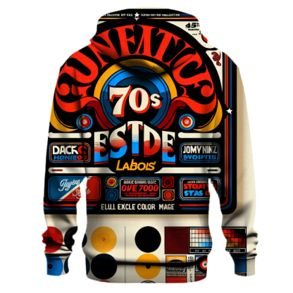 Retro Record Label Hoodie