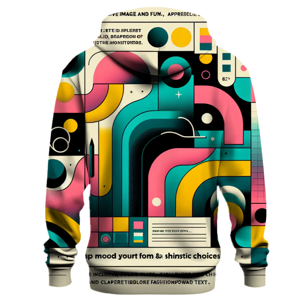 Groovy Abstract Color Splash Hoodie