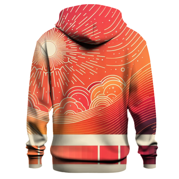 Vivid Sunset Harmony Hoodie